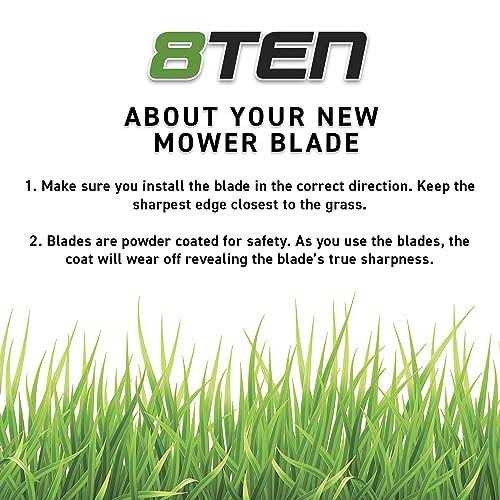 8TEN Lawnrazor Mulching Blade 48 inch for Hustler 795757 810-cbl2237d