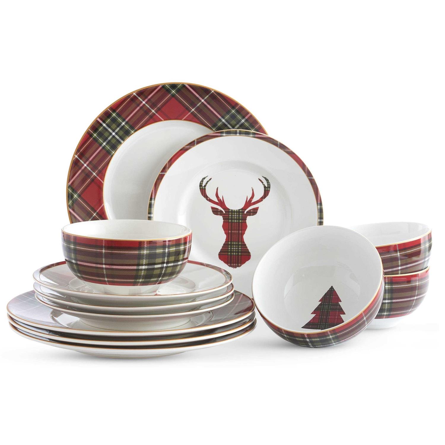 222 Fifth Wexford 12 Piece Dinnerware Set