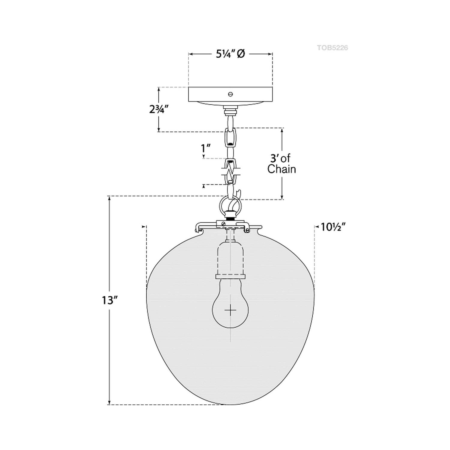 Visual Comfort Katie Acorn Pendant TOB 5226