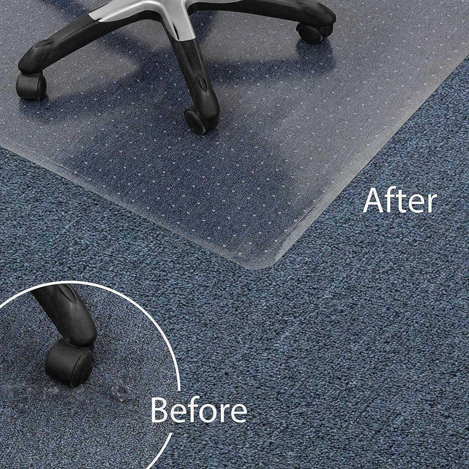 Carpet Chair Mats for Home Office 30×48 Rectangular Chair Mat for Carpets