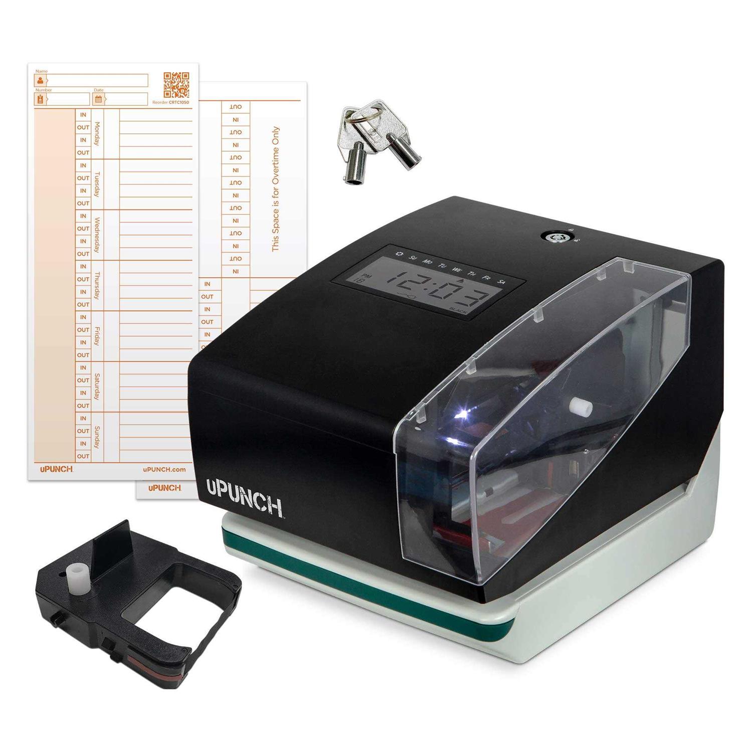 uPunch Digital Time Clock And Date Stamp CR1000