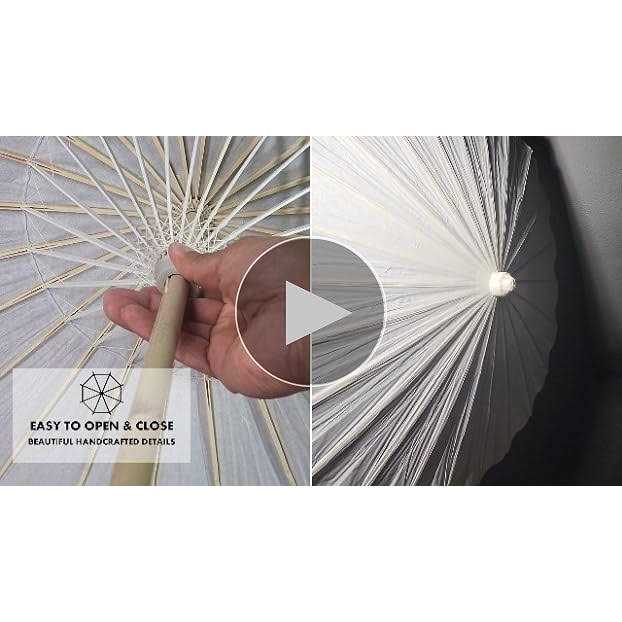 Koyal Wholesale 32-Inch Paper Parasol 4-Pack Umbrella for Wedding