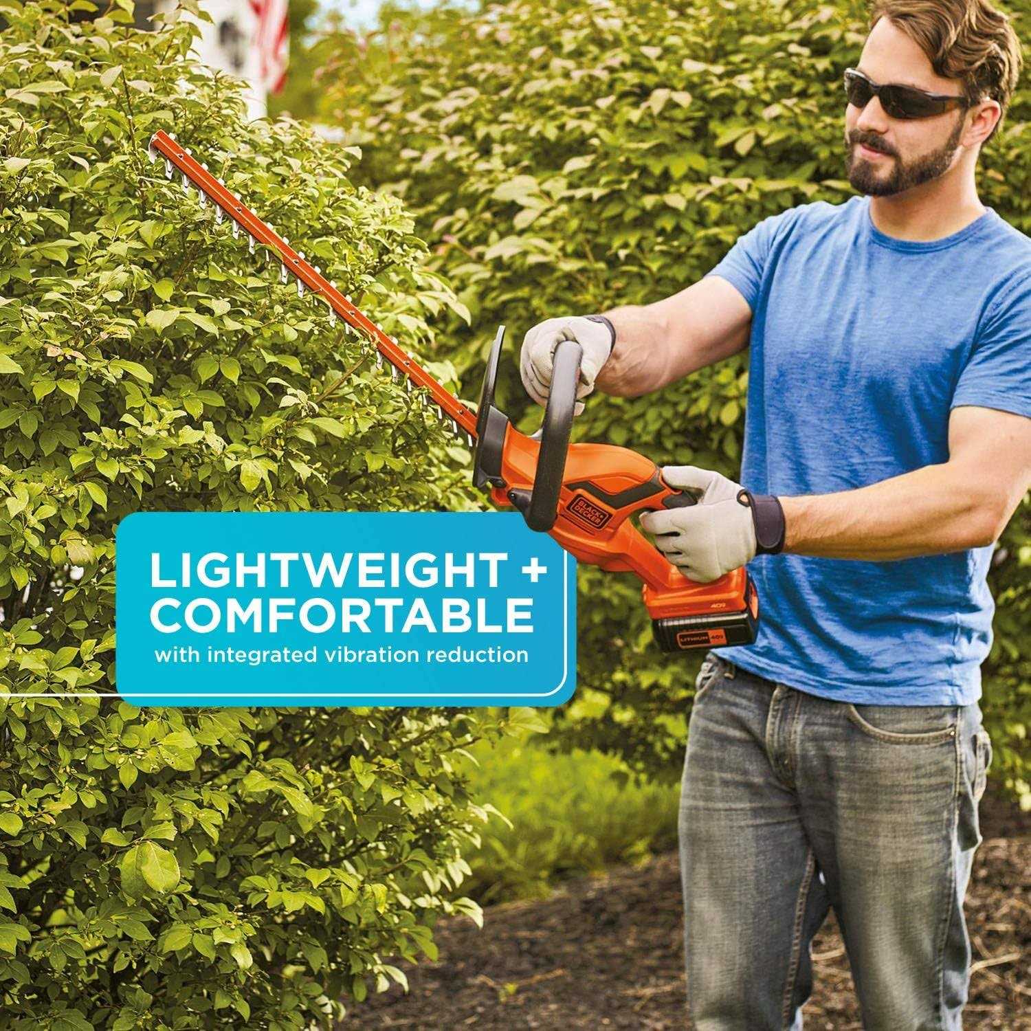 BLACK+DECKER LHT2240CFF 40V Max Cordless Hedge Trimmer