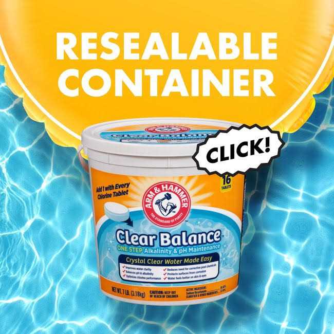 Arm & Hammer Clear Balance Swimming Pool Maintenance Tablets
