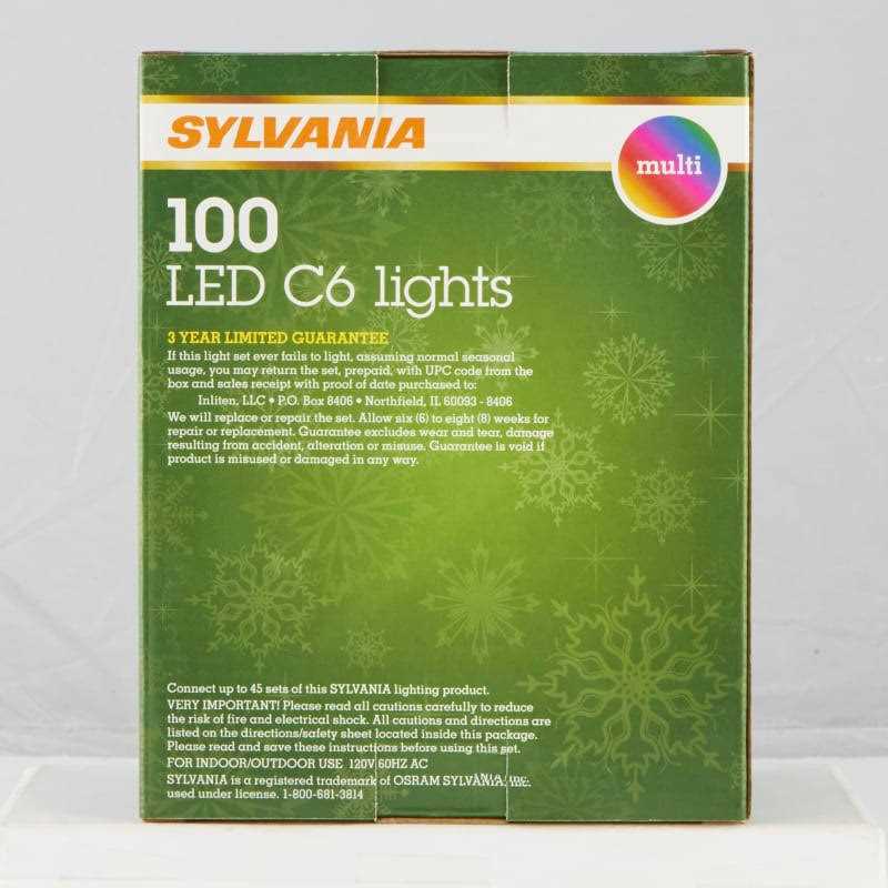 Sylvania 100 Ct LED C6 Lights