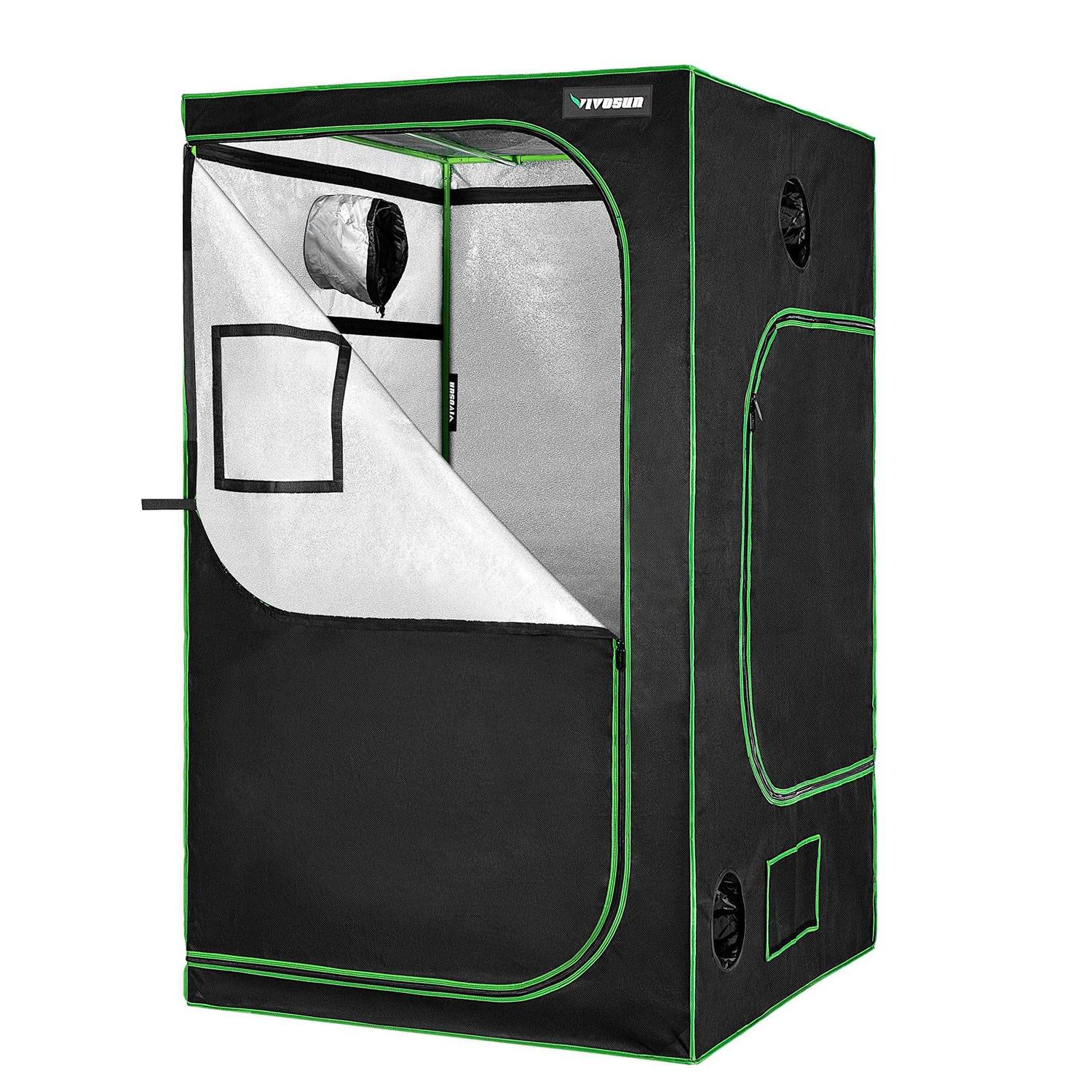 VIVOSUN 48x22x48x22x80x22 Mylar Hydroponic Grow Tent with Observation Window and Floor