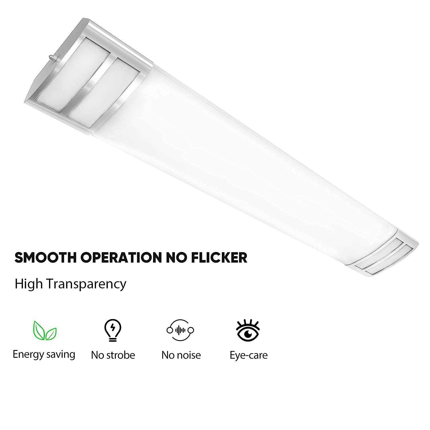 Antlux 4FT LED Flush Mount Puff Lights 40W 4500lm Linear Light