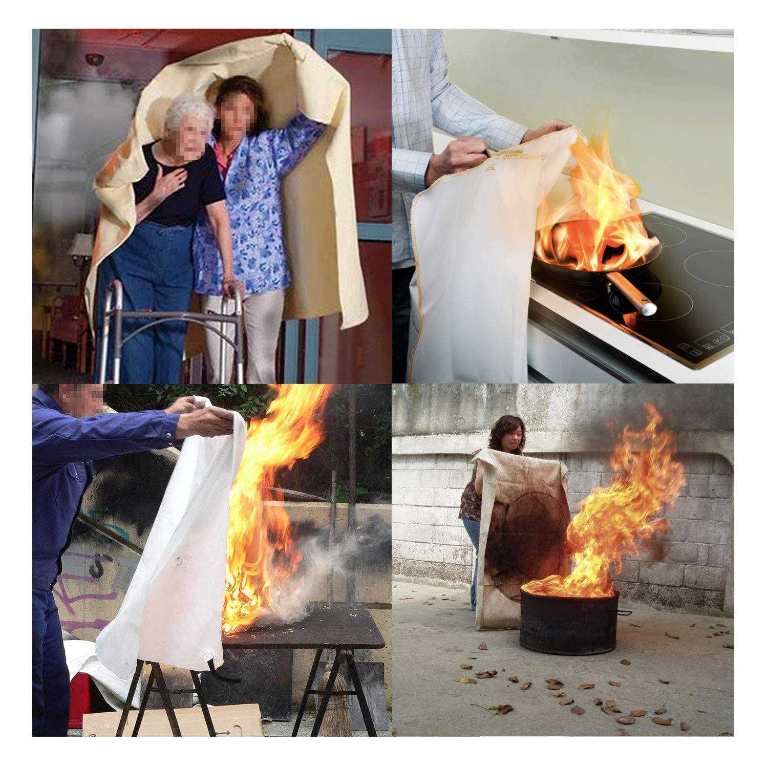 Gihunk Welding Blanket Heavy Duty Fiberglass Fire Blanket Protect Work Area from Sparks