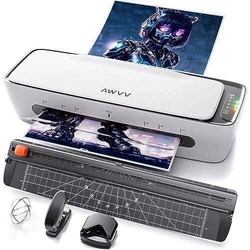 AWVV Laminator 6in 1 Laminator Machine 9 Inch A4 Laminating Machine