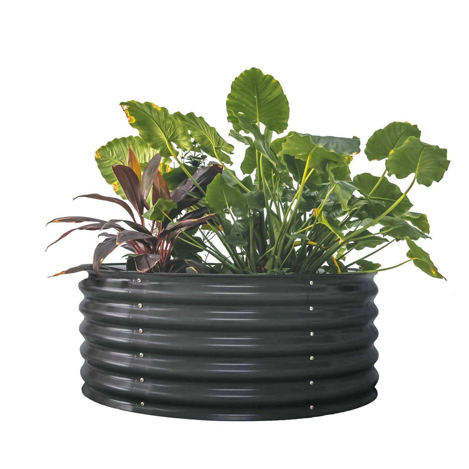 Vego Garden Tall Round Metal Raised Garden Bed
