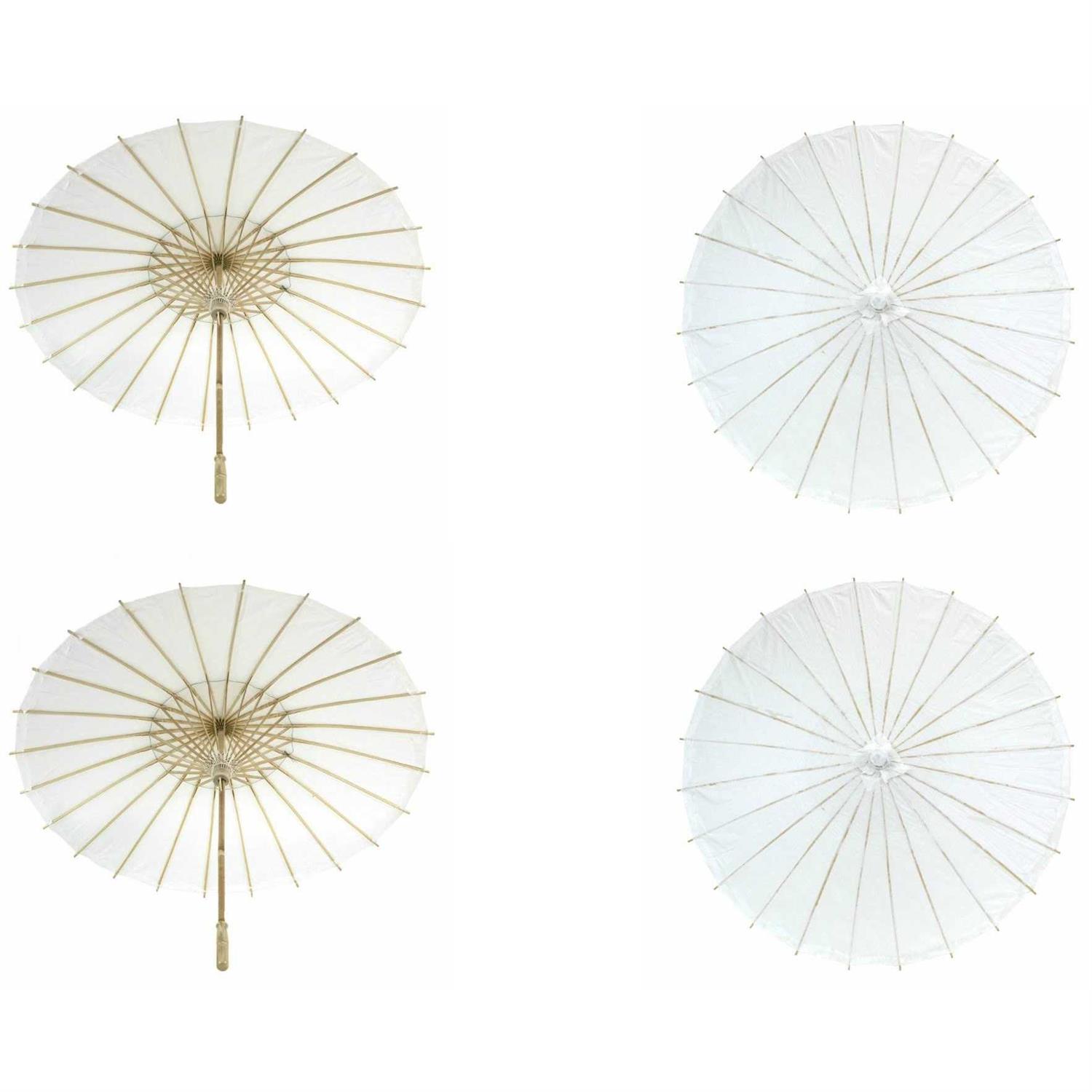 Koyal Wholesale 32-Inch Paper Parasol 4-Pack Umbrella for Wedding