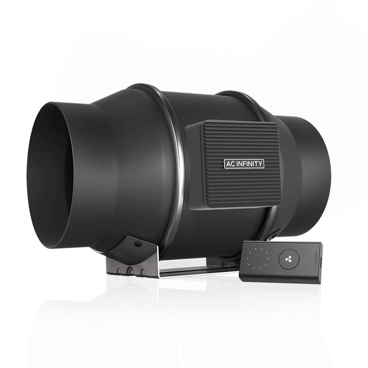 AC Infinity Cloudline S6 Quiet Inline Duct Fan System with Speed Controller