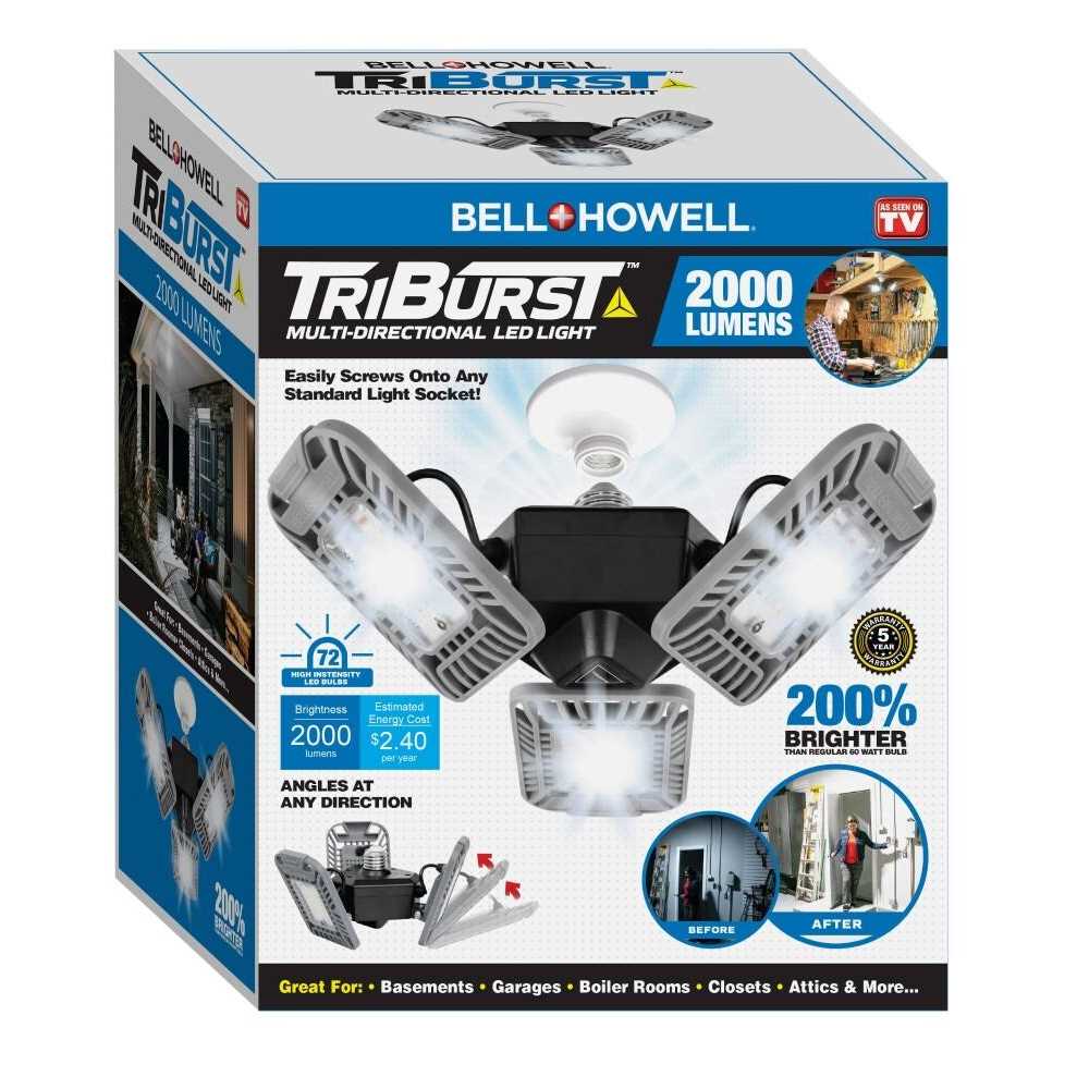 Bell and Howell TriBurst 2000 Lumens Multi-Directional LED Light