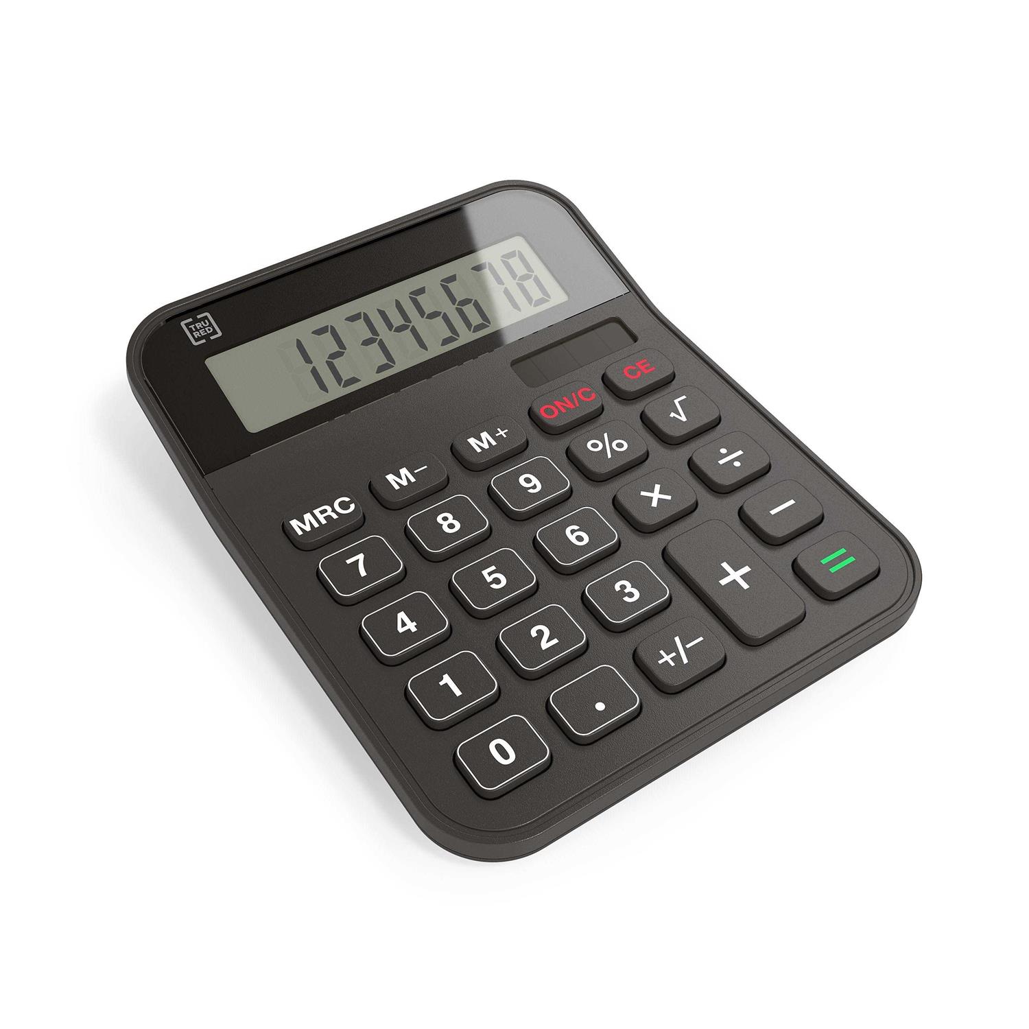 Tru RED Tr230 8-Digit Desktop Calculator