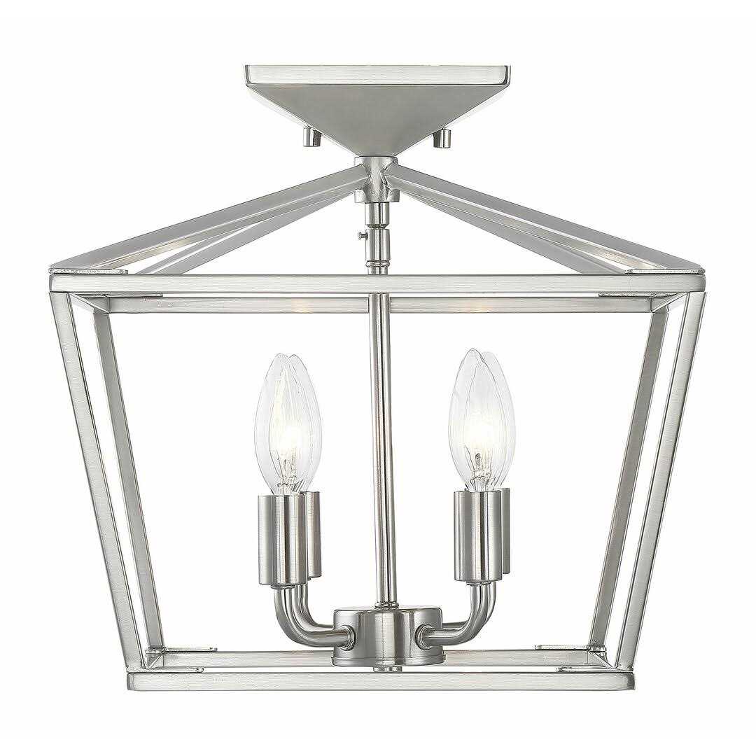 Birch Lane™ Hastings 4-Light 13 Lantern Geometric Semi Flush Mount Fixture Finish