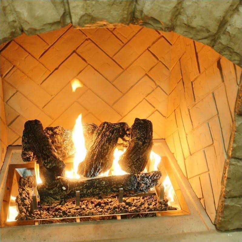 The Outdoor GreatRoom Company Log Set for Gas Fireplace