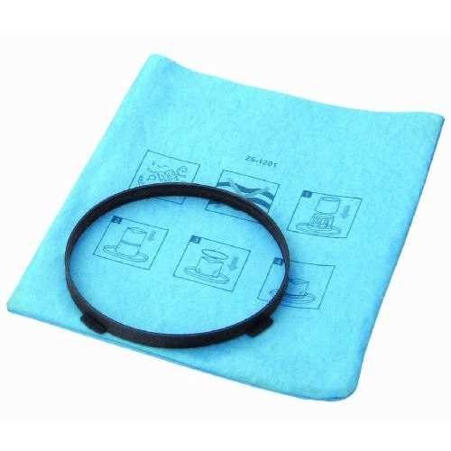 25-1201 Stanley Blue Cloth Reusable Filter with Clamp Ring for 1-5 Gallon Wet/Dry Vacuums