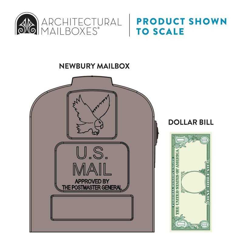 Architectural Mailboxes Newbury Plastic Mailbox and Post Kit