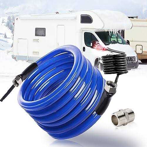 Bipeoo 100FT 30FT 50FT Heated Water Hose for Rv,-45 °F Antifreeze Drinking Garden Water Hose with Energy Saving Thermostat,1/2 Inner Diameter Rv