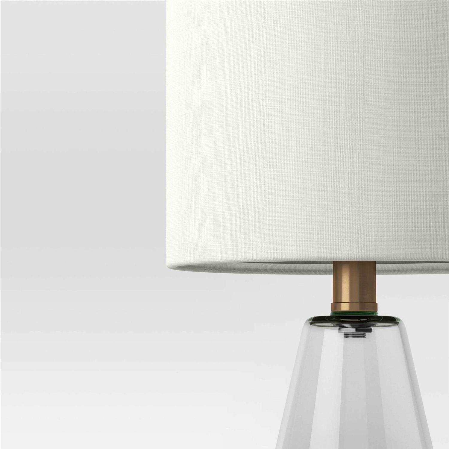 Threshold Glass Cone Mini Table Lamp Clear
