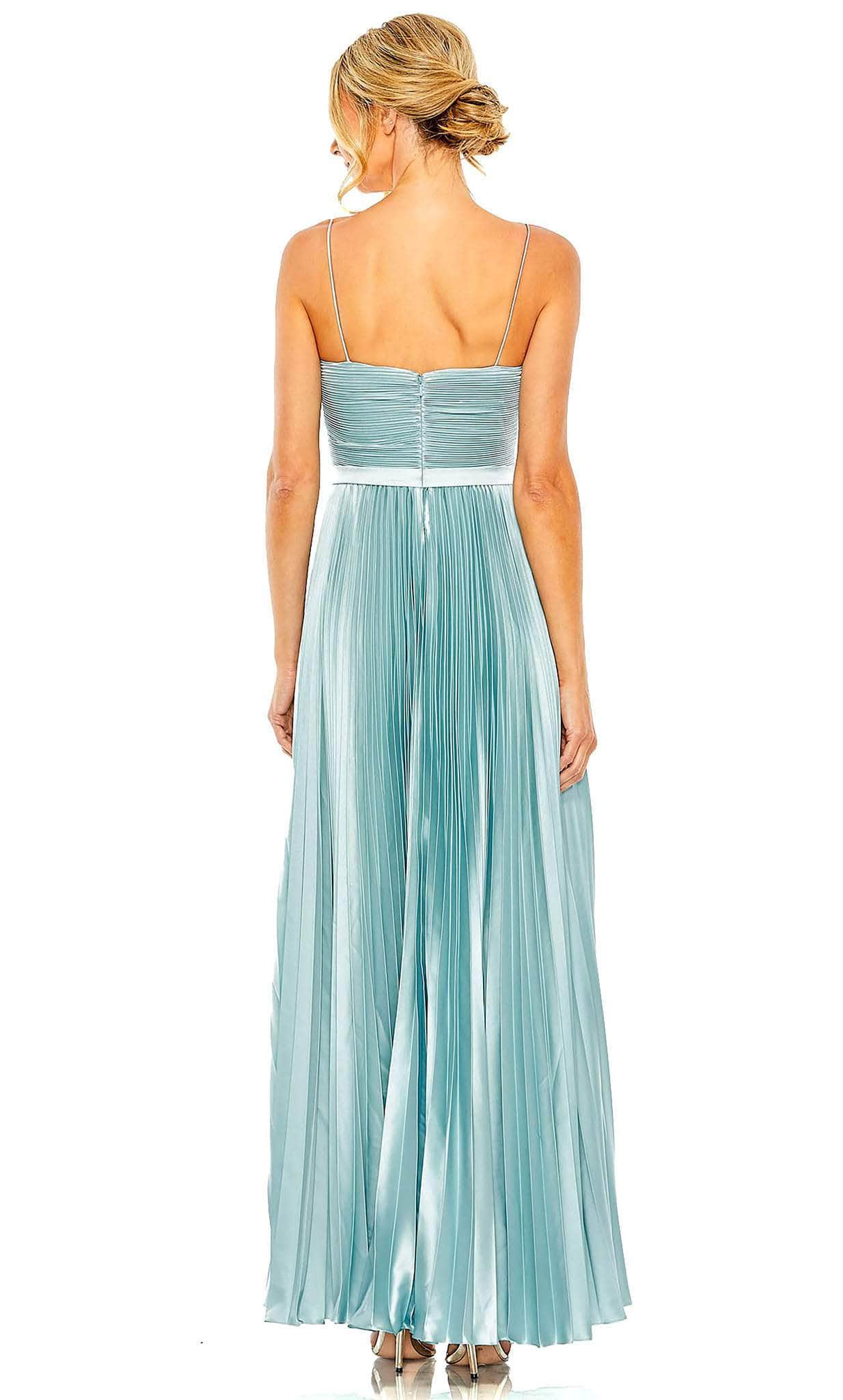 Wrapped Sleeveless Evening Dress
