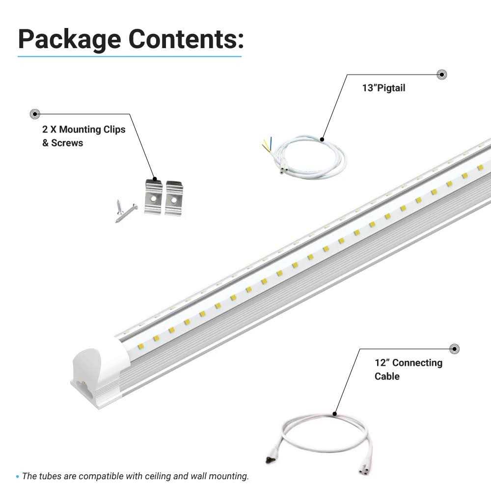T8 4ft V-Shape LED Integrated Tube