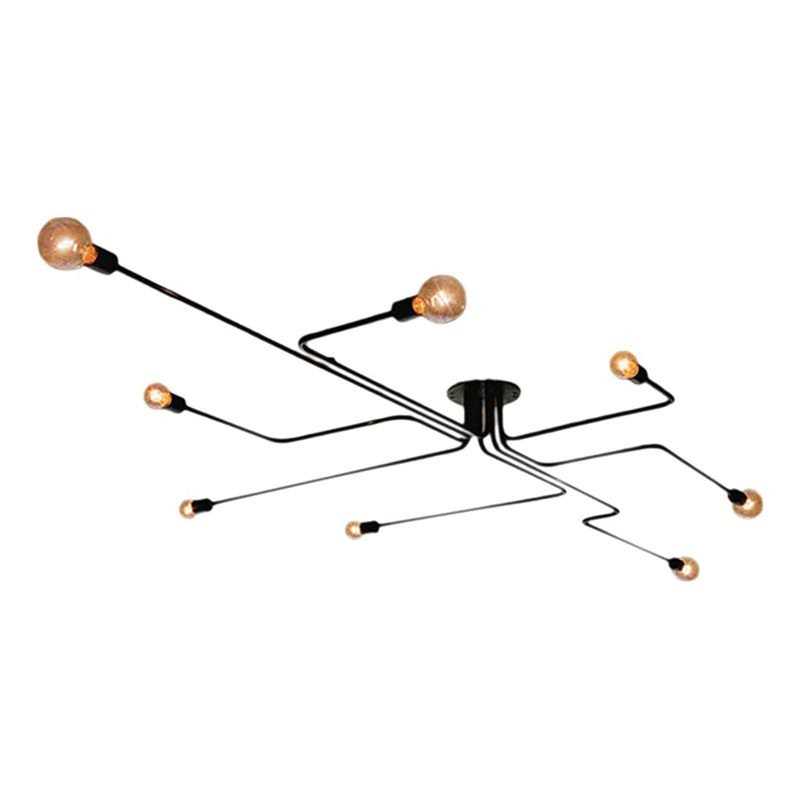 Warehouse of Tiffany LD4229 Electodyte 8-Light 45-inch Circuit Board Flush Mount