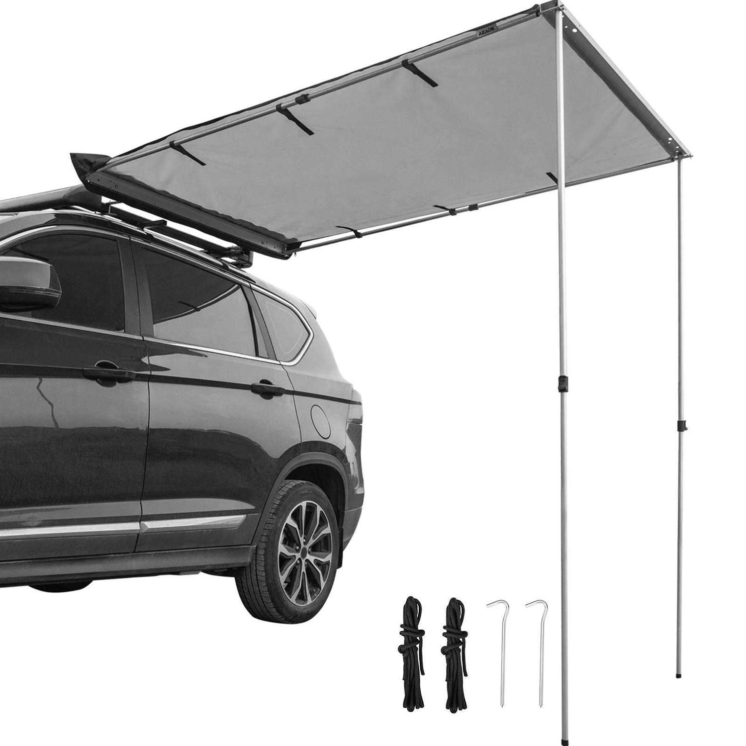 Vevor Car Side Awning Pull-Out Retractable Vehicle Awning Waterproof Uv50+