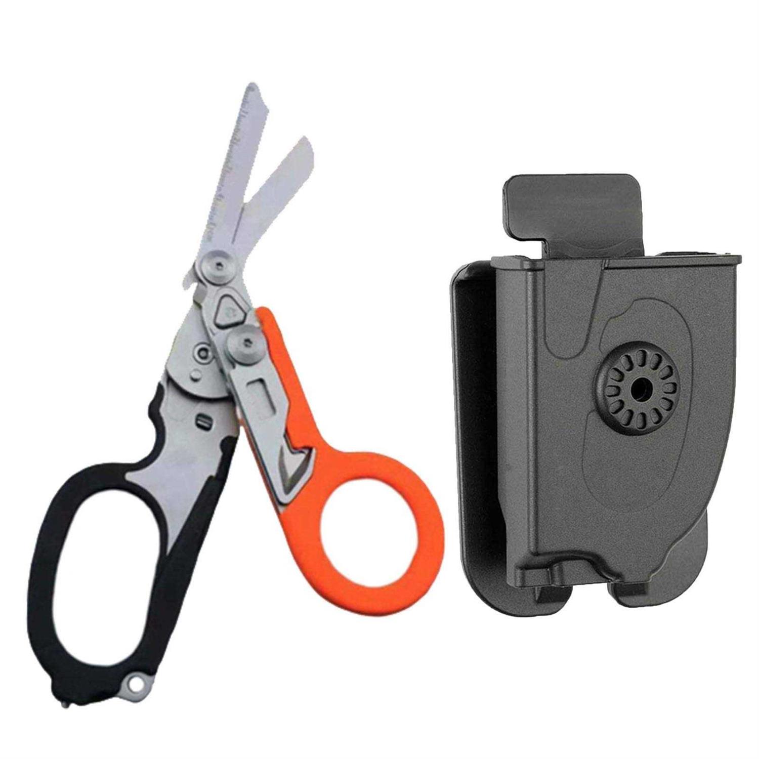 Elegital Emergency Response Shears Stainless Steel Foldable Scissors Pliers