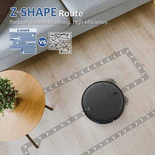 ZCWA Robot Vacuum and Mop Combo WiFi/App/Alexa 2 in 1 Mopping BR151 Black