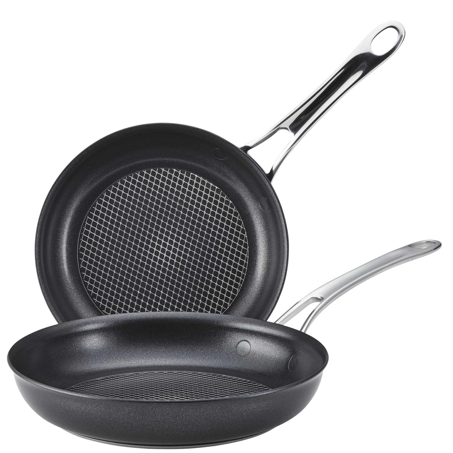 Anolon X SearTech Aluminium Non-stick Frying Pans set of two
