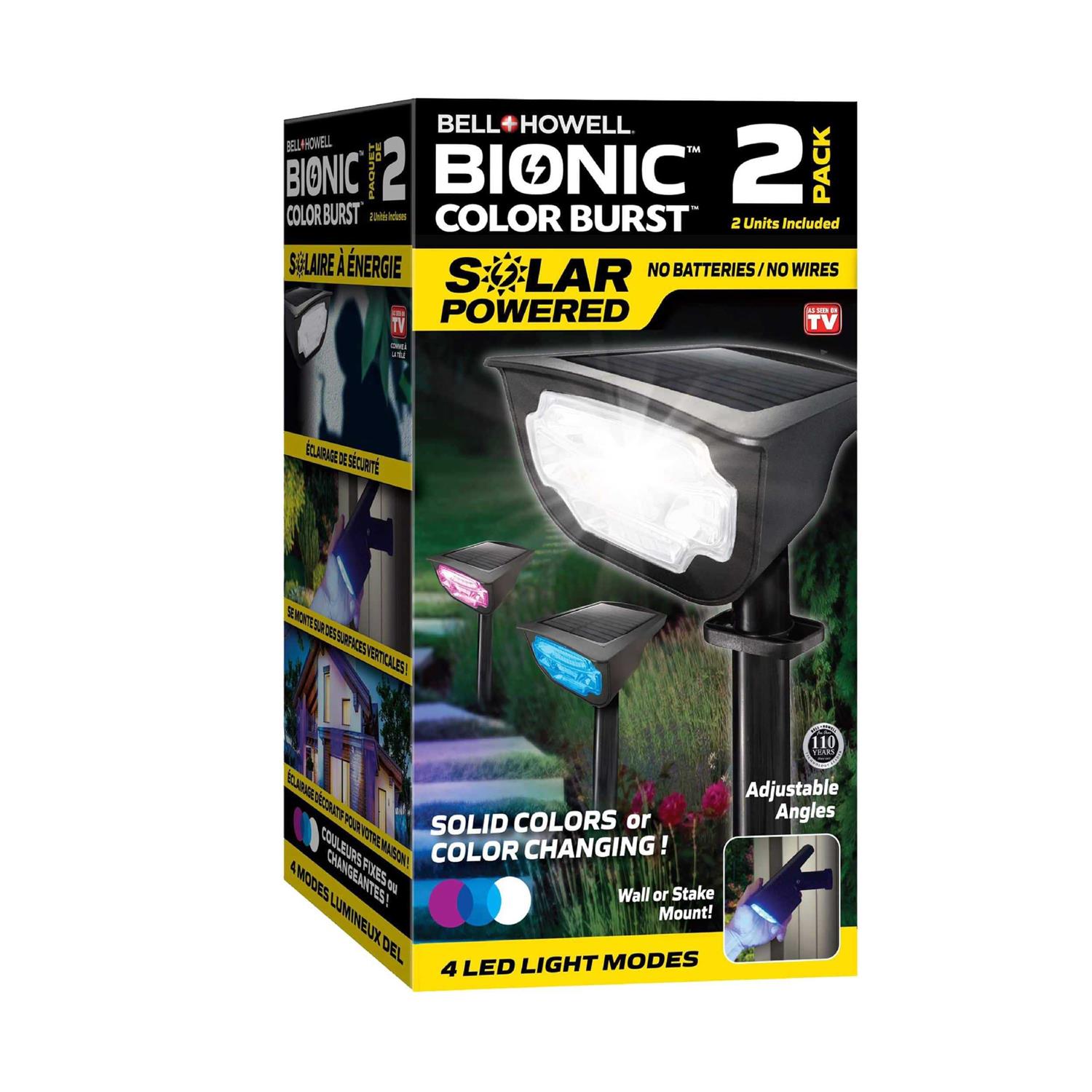 Bell and Howell Bell+Howell Bionic Color Burst Outdoor Light Solar Powered