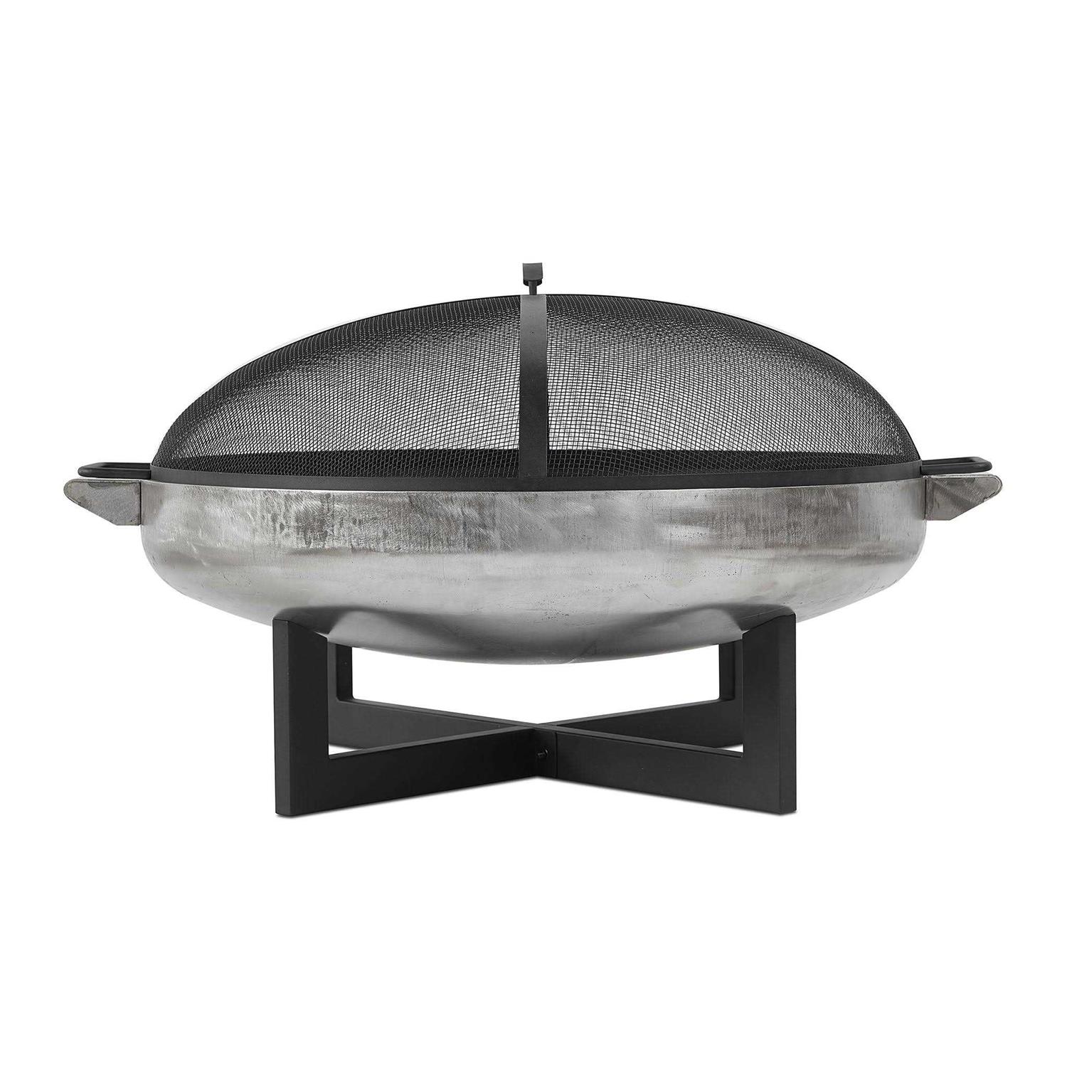 Real Flame La Porte Wood-Burning Fire Pit in Rust