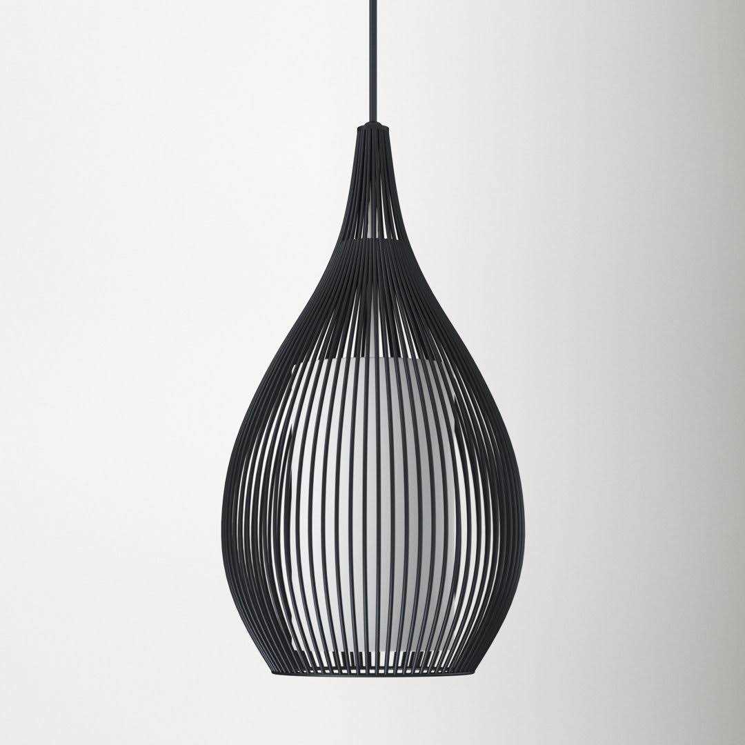 AllModern Lotus 1-Light Single Teardrop Pendant Finish