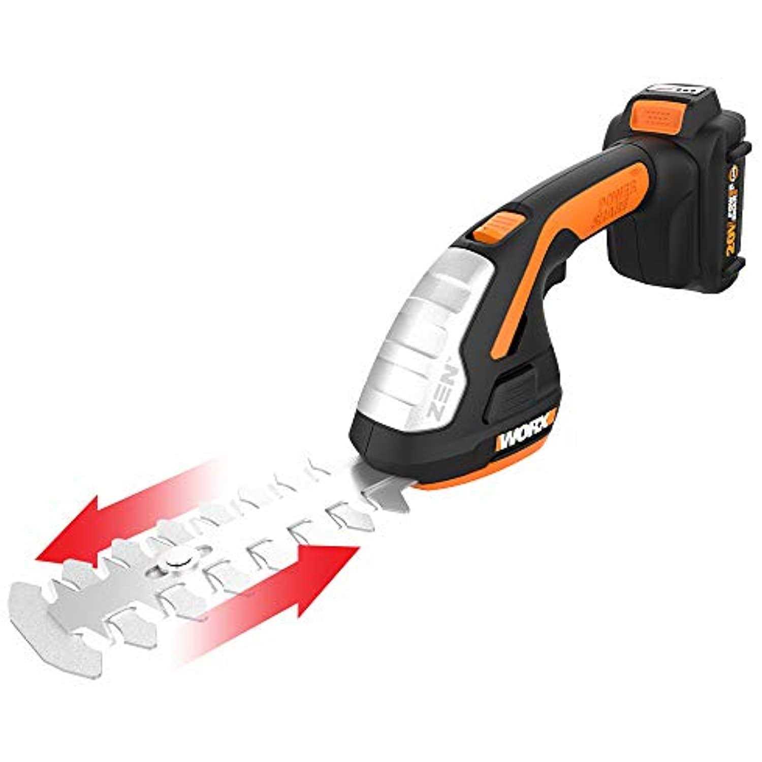 Worx WG801 20V Cordless 4 Shear and 8 Shrubber Trimmer