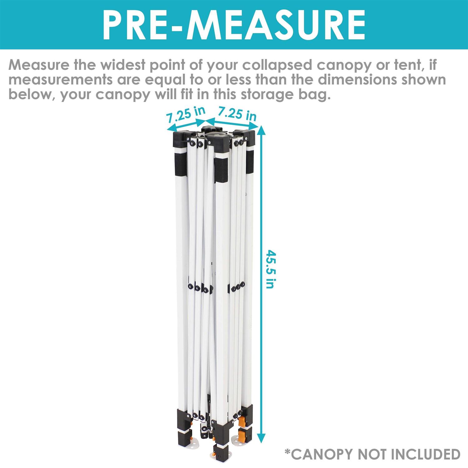 Sunnydaze Premium Pop-Up Canopy Rolling Carrying Bag