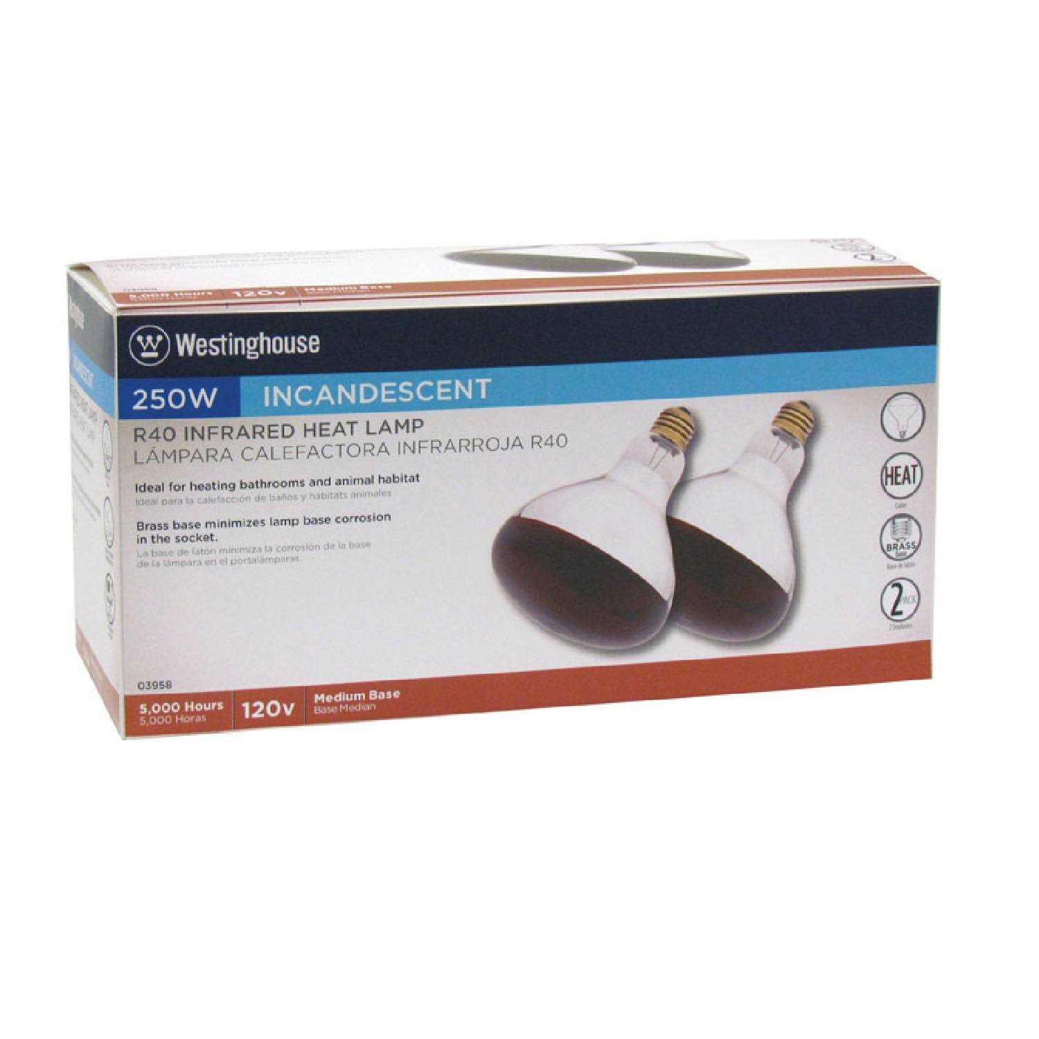 Westinghouse Infrared Heat Lamp 250W R40