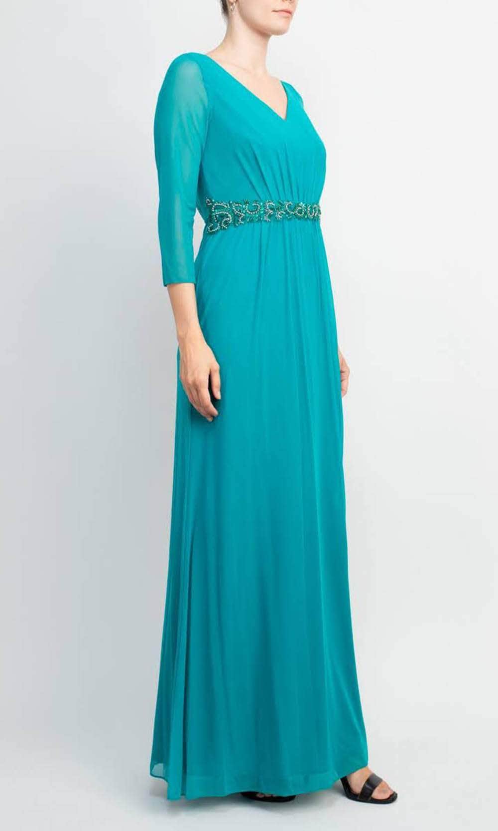 Embellished Waist Evening Dress