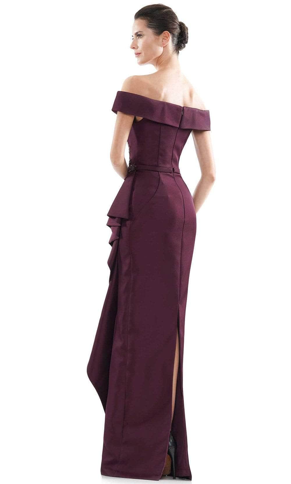Ruffle Sheath Evening Dress MV1087