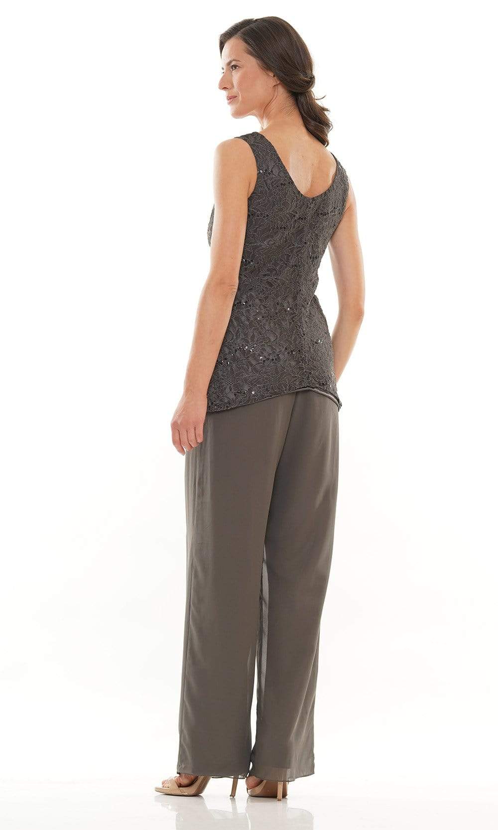 M303 Three-Piece Chiffon Lace Pantsuit