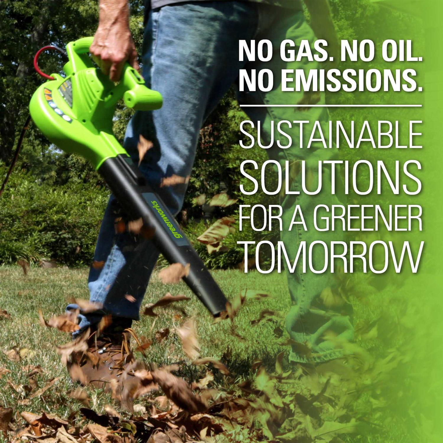 Blower Greenworks 7 Amp Single Speed Electric