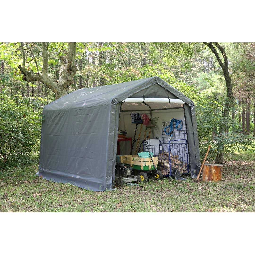 8 ft. x 8 ft. Metal Portable Storage Shed WEATHERFAST