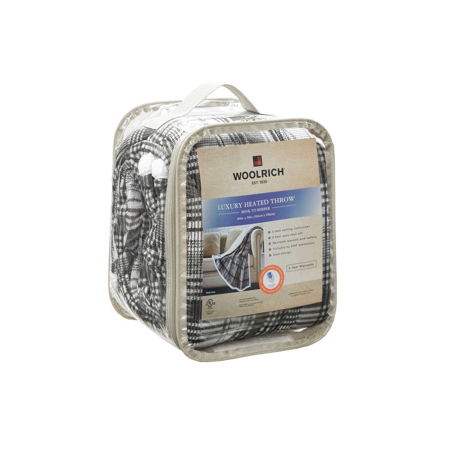 Woolrich Tasha Oversized Mink to Berber Heated Throw