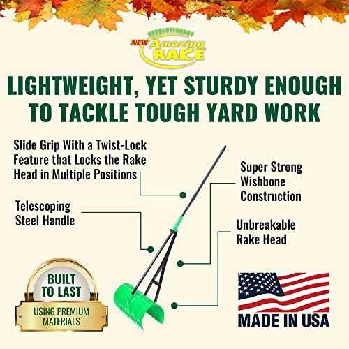 Amazing Rake 3 in 1 Lightweight Ergonomic Yard Tool