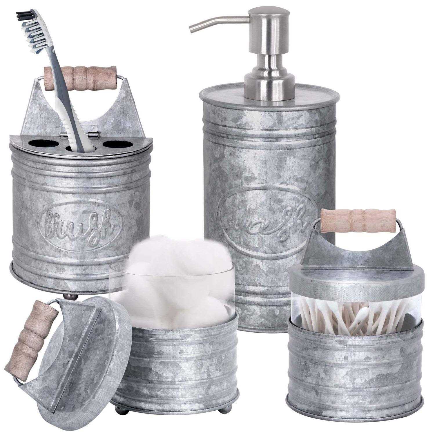 4 Piece Bathroom Accessory Set Autumn Alley
