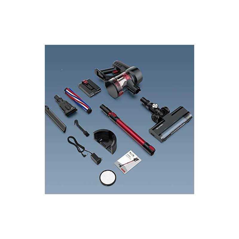 WLUPEL Cordless Vacuum Cleaner Stick Vacuum Cleaner with 30KPA Powerful Suction