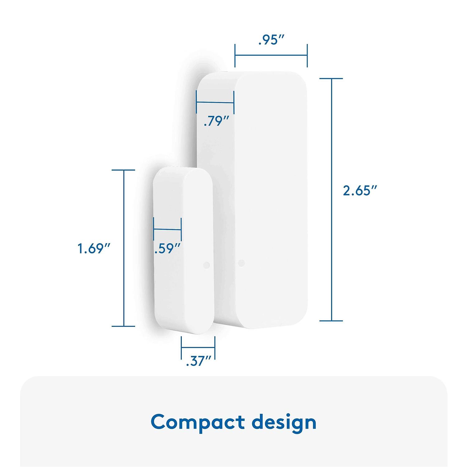 ADT Self Setup Door and Window Sensor Wireless with A Customizable Open Chime