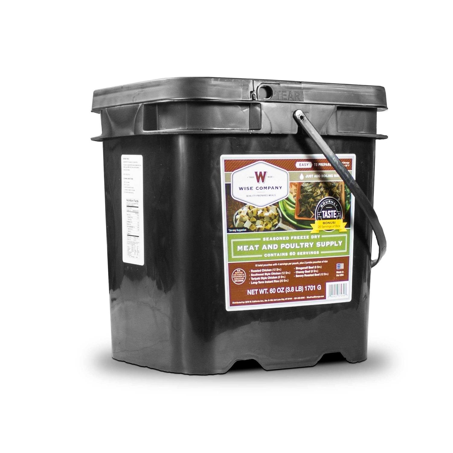 ReadyWise 60 Serving Freeze Dried Meat Bucket