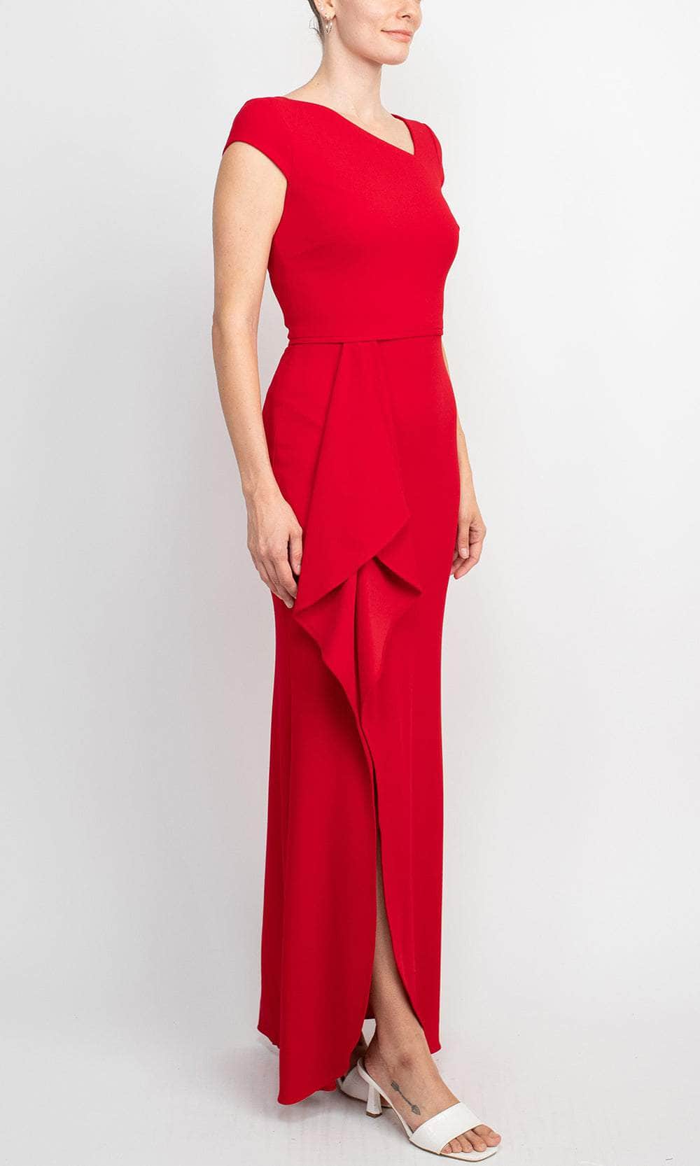 Cap Sleeve Evening Gown