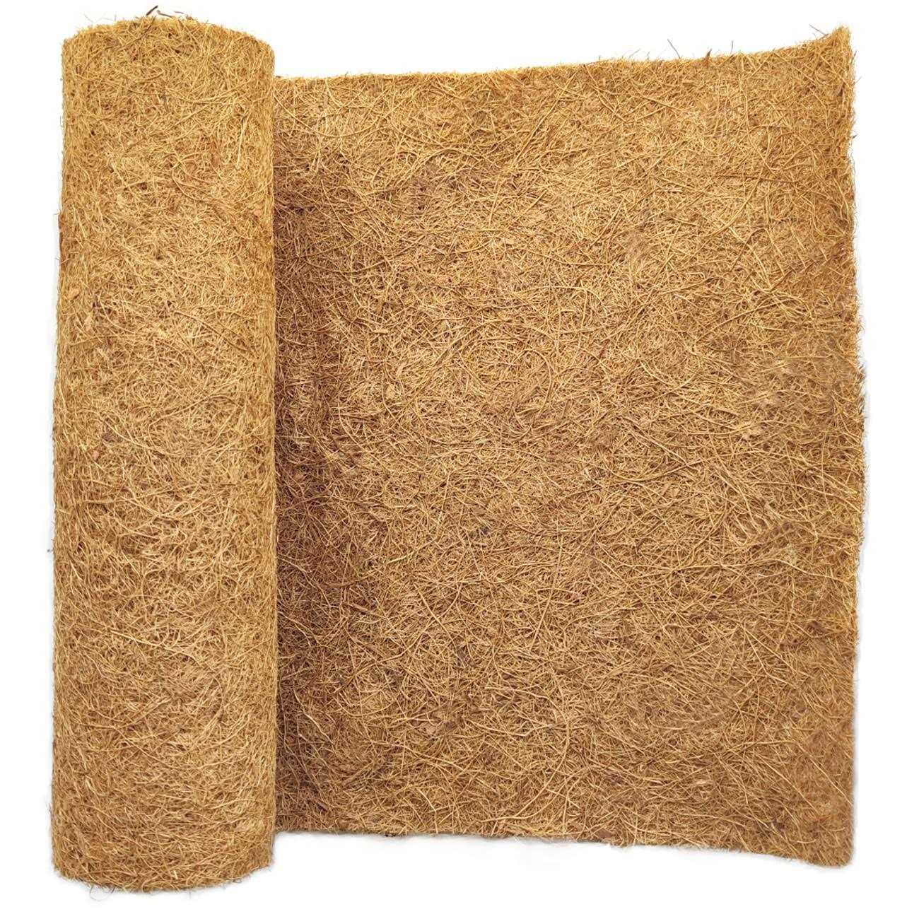 SUNYAY Natural Coco Liner Roll Coconut Coir Liner Sheets Coco Mat for Planter Flower Basket Garden Decoration Animal